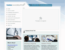 Tablet Screenshot of pantaicancersupport.com
